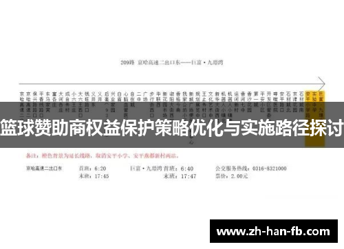 篮球赞助商权益保护策略优化与实施路径探讨